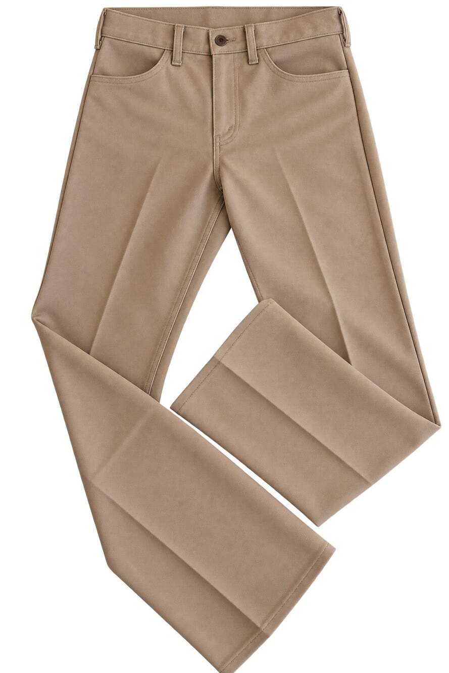 Vintage Levi s 517 Pants 30x30 Tan Khaki Black Gold Tab USA Polyester 10517